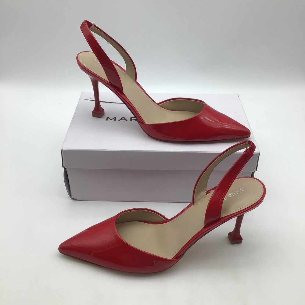 Marc Fisher Hadya Red Slingback Pointed Toe Pumps Stiletto Heel Size 11 M NEW‎